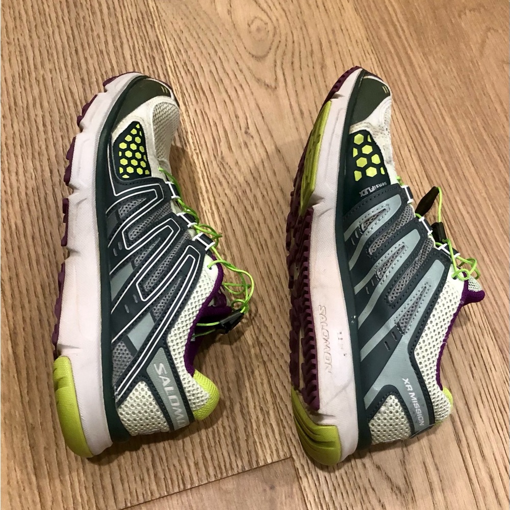 Salomon Women's Green and Purple Athletic Shoes